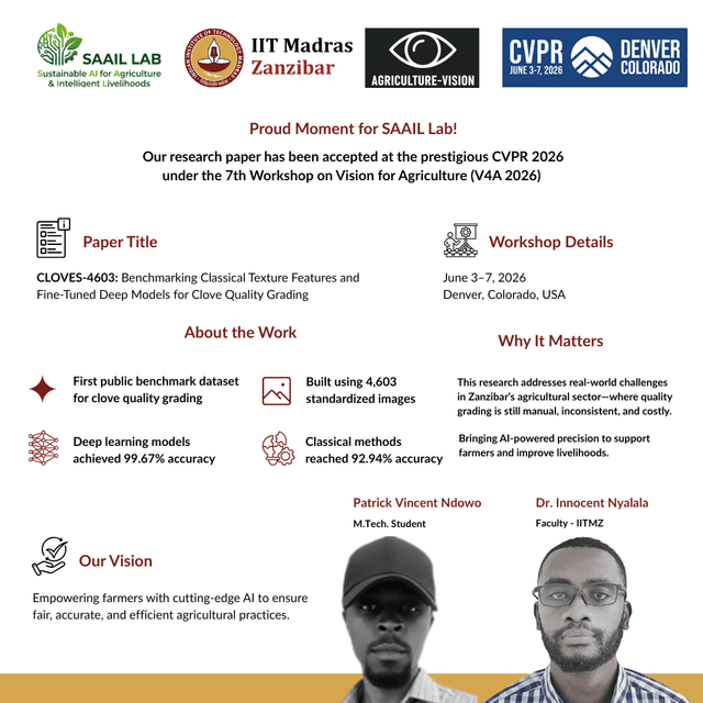 Research poster for Dr. Innocent Nyalala