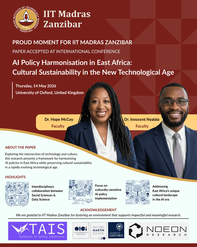 Research poster for Dr. Innocent Nyalala