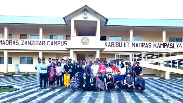 Image of the first batch students - IITM, Zanzibar Campus