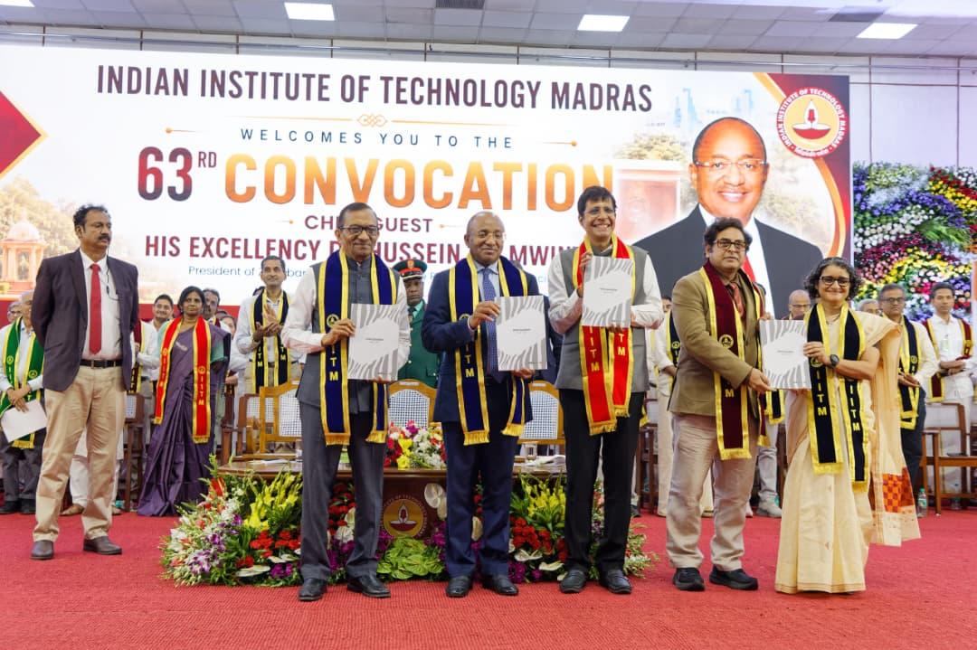 President of Zanzibar Visits IIT Madras for the 63rd Convocation