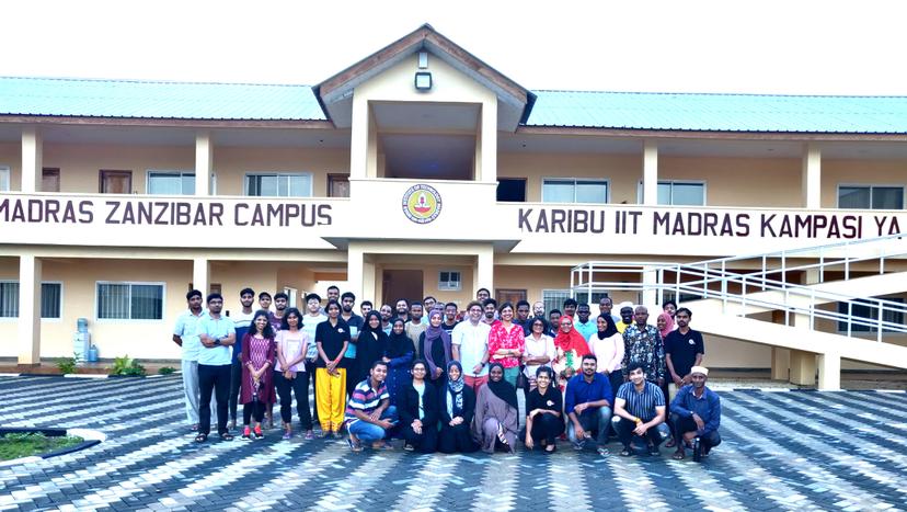 Image of the first batch students - IITM, Zanzibar Campus